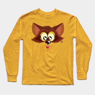 Cara de mapache Long Sleeve T-Shirt